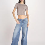 t-shirt costine m/c PARGA 026TS614RM FUMO woc 