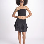 minigonna balze PANOLIBL NOIR laraethnics 