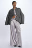 2-pleat satin trousers