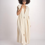 gilet lungo con cappuccio MATURIN 1195 CANVAS studio nicholson 