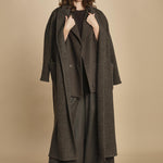 easy shirt in crepon di seta. T2759 DARK BROWN dusan 