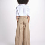 pantalone over in cotone pesante ORIANNA ORNO9 TORTORA nine in the morning 