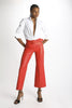 Nappa trousers with belt