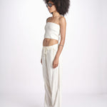 pantalone con coulisse SUMBAWAIVR IVOIRE laraethnics 
