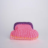 SIS cluctch bag uncinetto multicolor SIS FUXIA/ARANCIO nadia dafri 