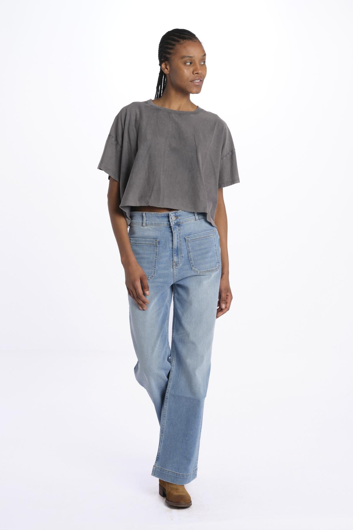 T-shirt FARPY  scatoletta cintura dietro FARPY T1758 916 bellerose 