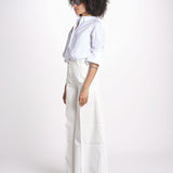 pantalone over in cotone pesante ORIANNA ORNO9 MILK nine in the morning 