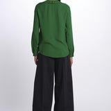 Camicia con frange e inserti pizzo G011 5340 n21 