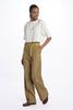 Garment dyed linen/cotton trousers