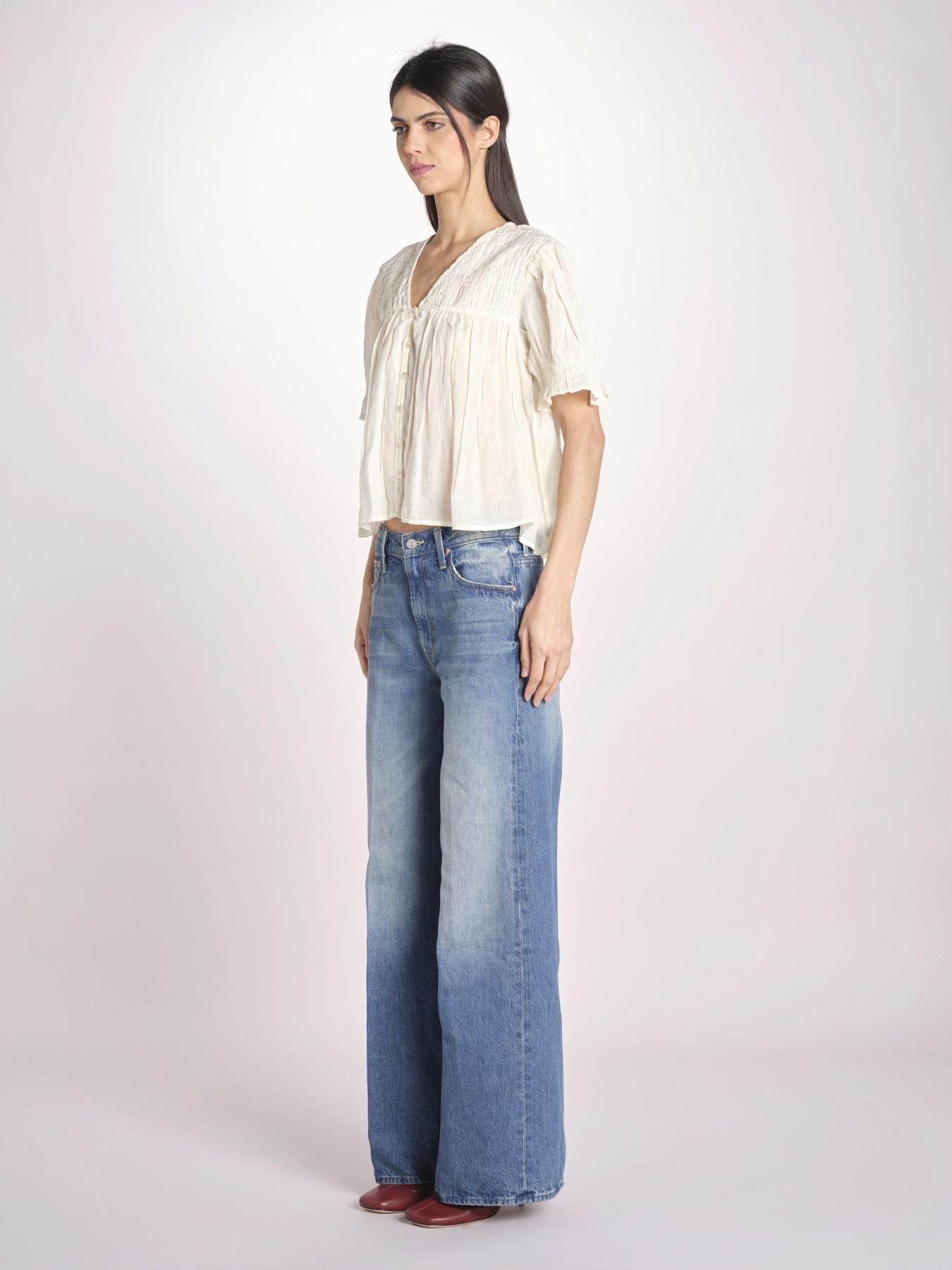 camicia m/c goffrata 038 CREAM sea ny 