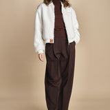 bomber in ecopelliccia BWSEWARDF5 WHITE bombers original 