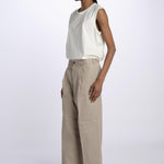 Pantalone elastico con pences PASS STONE sofie d'hoore 