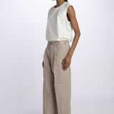 Pantalone elastico con pences PASS STONE sofie d'hoore 