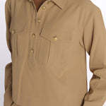 Camicia COLVIN bottoni oro CP3241142 KHAKI veronica beard 