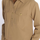 Camicia COLVIN bottoni oro CP3241142 KHAKI veronica beard 