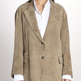 Blazer monopetto dalla linea oversize CEDRO 2615441051600 002 FANGO weekend maxmara 