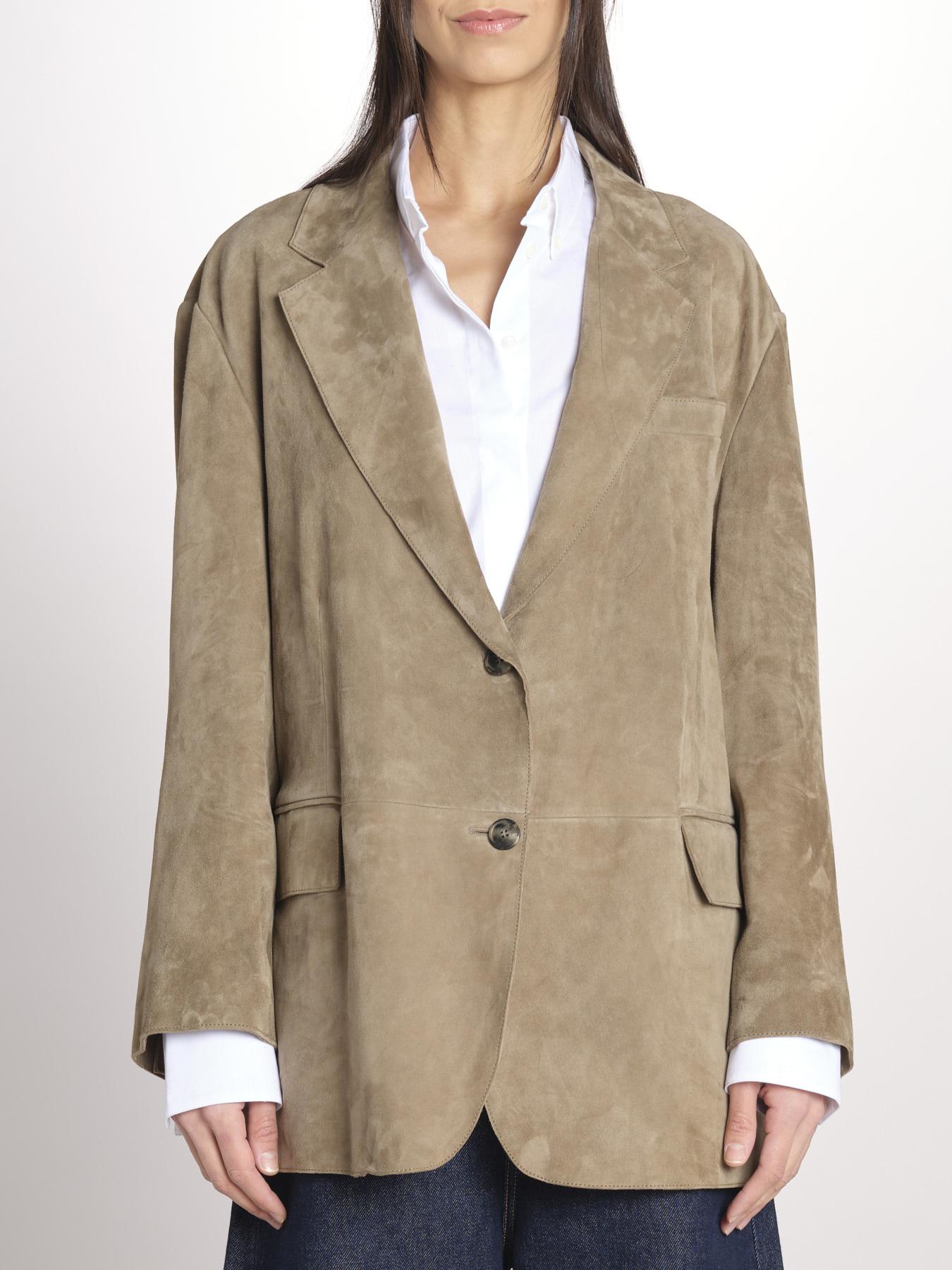 Blazer monopetto dalla linea oversize CEDRO 2615441051600 002 FANGO weekend maxmara 