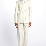 Blazer senza revere 142504 IVORY lvir 