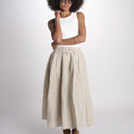MARTINA gonna in lino con coulisse MARTINA SOFTLINEN NATURAL true avenue 