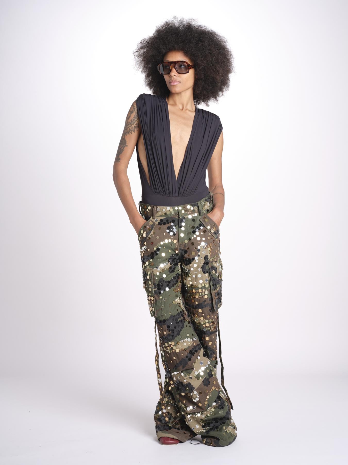 pantalone militare paillettes 9046 CAMO retrofete 