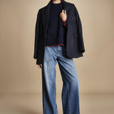 maglia girocollo over CLAUDIA GIROCOLLO BLUNAVY_ROSSO tenne' 