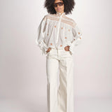 camicia con punto smoke NOVELLE PAPYRUS.ORANGE scarlett poppies 