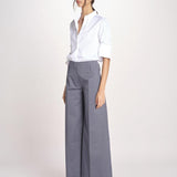 pantalone largo con nervature ORIANA 540 54 70 SLATE quelledue 