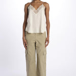 Christy cdc perm top spallina sottile PWGCP0702F ECRU zadig & voltaire 