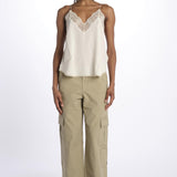 Christy cdc perm top spallina sottile PWGCP0702F ECRU zadig & voltaire 