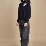 felpa con cappuccio ICE ICE NAVY ZERMATT apres surf 