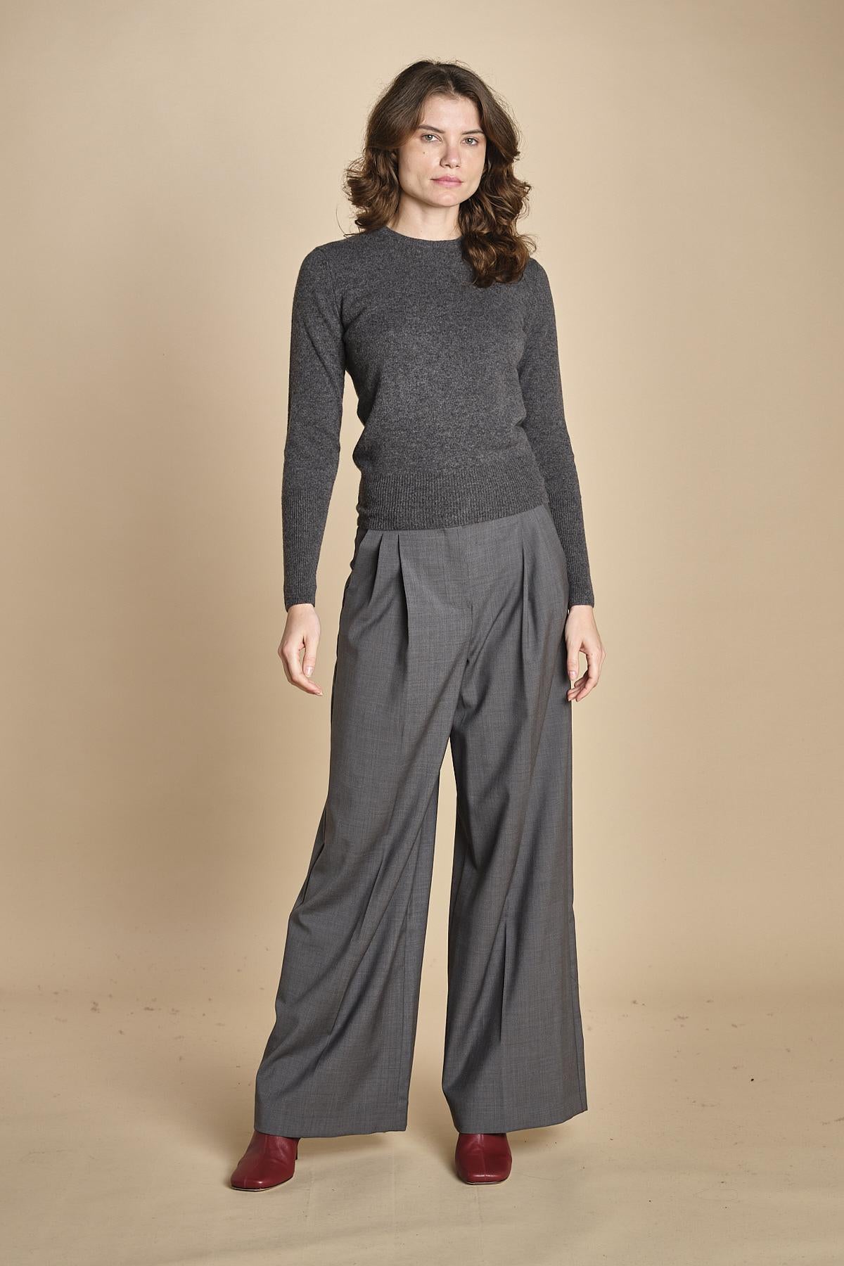 girocollo basic MIL46 25024 GRIGIO SC milaura 