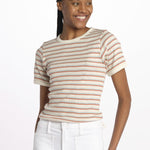 T-shirt costine righine MAGIC DOMES ECRU howlin' 