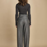 pantalone con due pinces occhio di perenice. PAN0173 GRI0125W soeur 