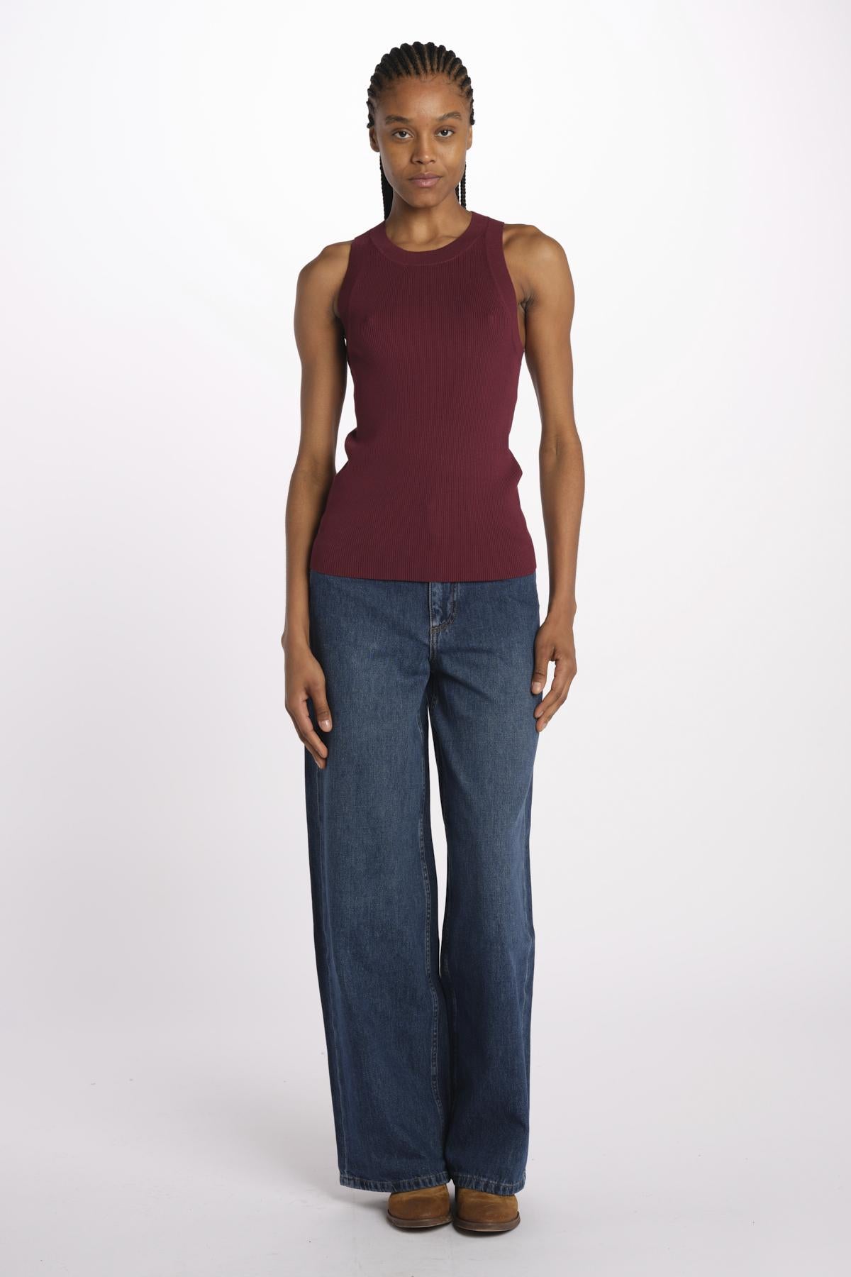 Canottiera EDEA costine EDEA BORDEAUX vanessa bruno 