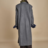 OLLY COAT cappotto doppiopetto in flanella over MJD517_A60003 1002 GREY jejia 