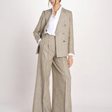 pantalone con due pinces MONIQUE 689 503 26 MORO quelledue 