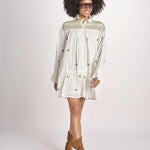 miniabito manica lunga NOUVEAU DRESS PAPYRUS.CALLA GREEN scarlett poppies 