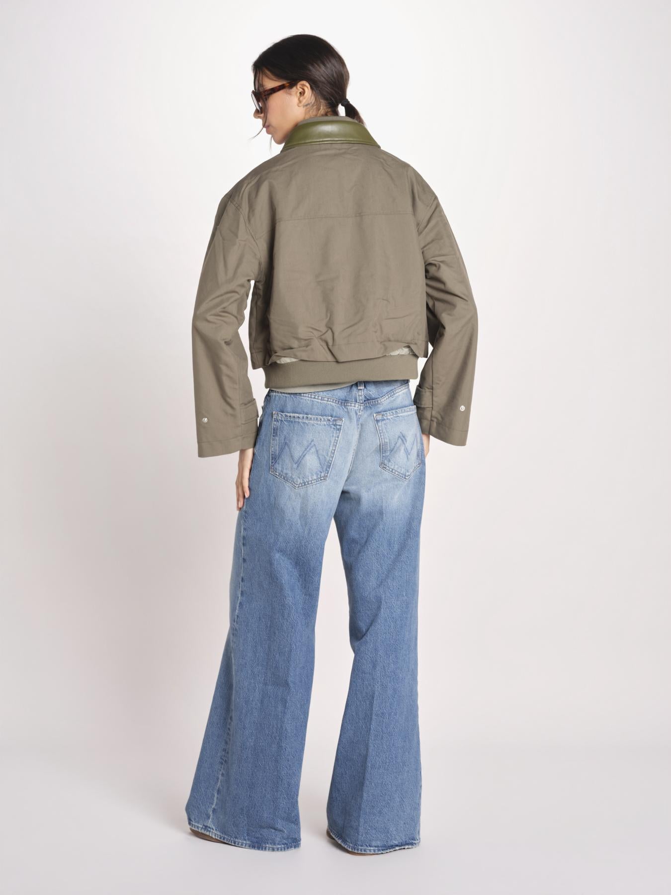 bomber in nylon JENNER P1840_PS26 167 SAGE bellerose 