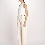 pantalone marinaio con bottoni oro MARINE COMFRTIBULL NATURAL true avenue 