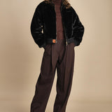 bomber in ecopelliccia BWSEWARDF5 BLACK bombers original 
