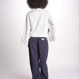 soutache blouse IYLA 056 WHITE sea ny 