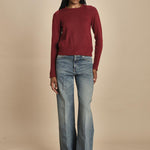 d2501005 girocollo slim by milaura. d2501005 10868 BORDEAUX milaura 