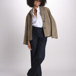 pantalone dritto in cotone MELODY 684 17015 quelledue 