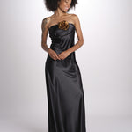 abito lungo con elastico 3326 BLACK access 