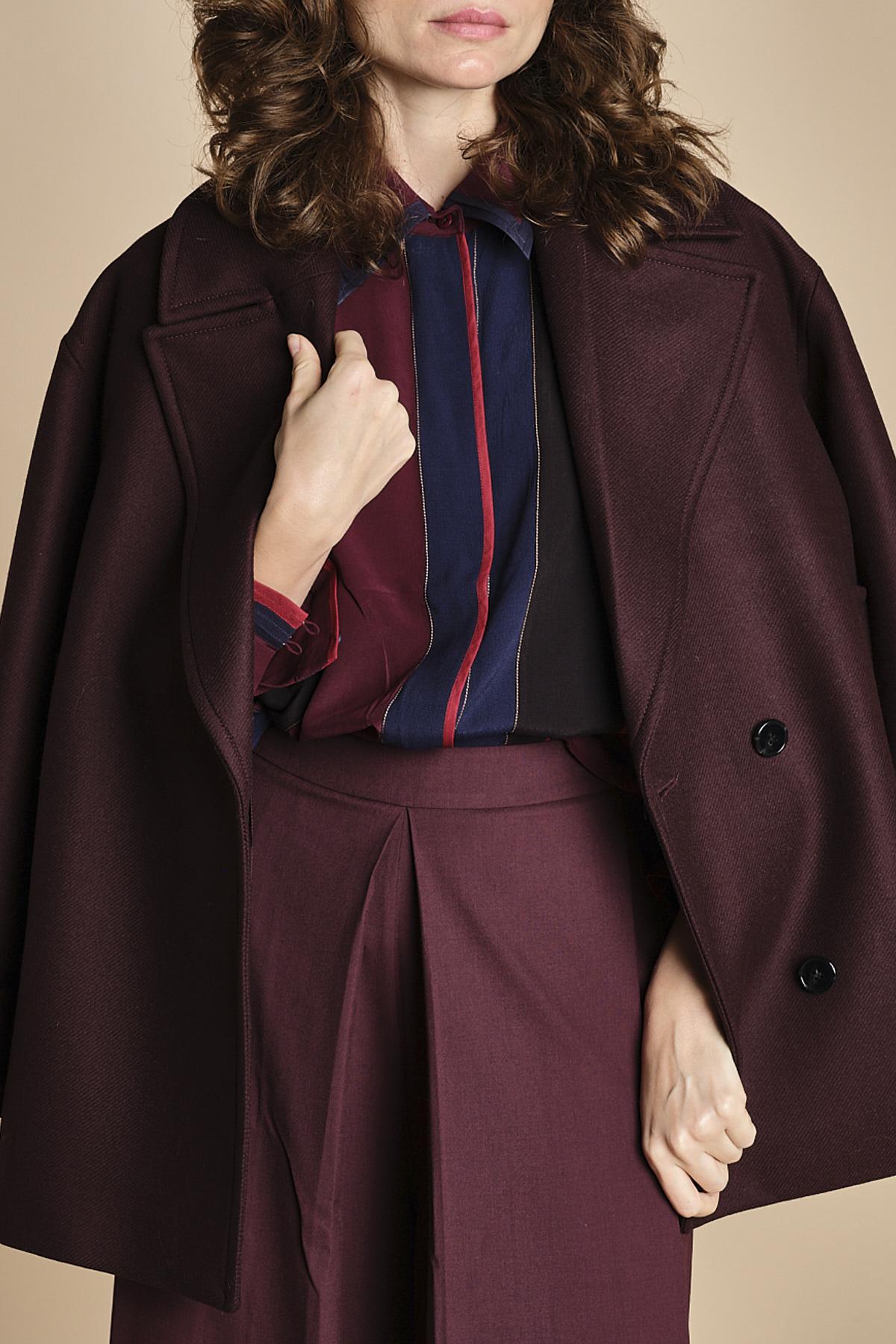 camicia con collo a pannelli BL_3261T BURGUNDY bodice 