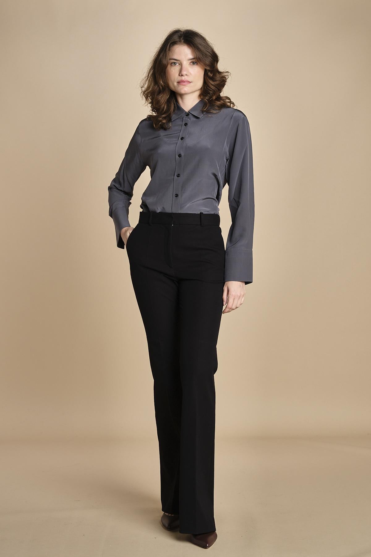 pantalone in gabardine stretch TARIFA JP001617 BLACK 0010 joseph 