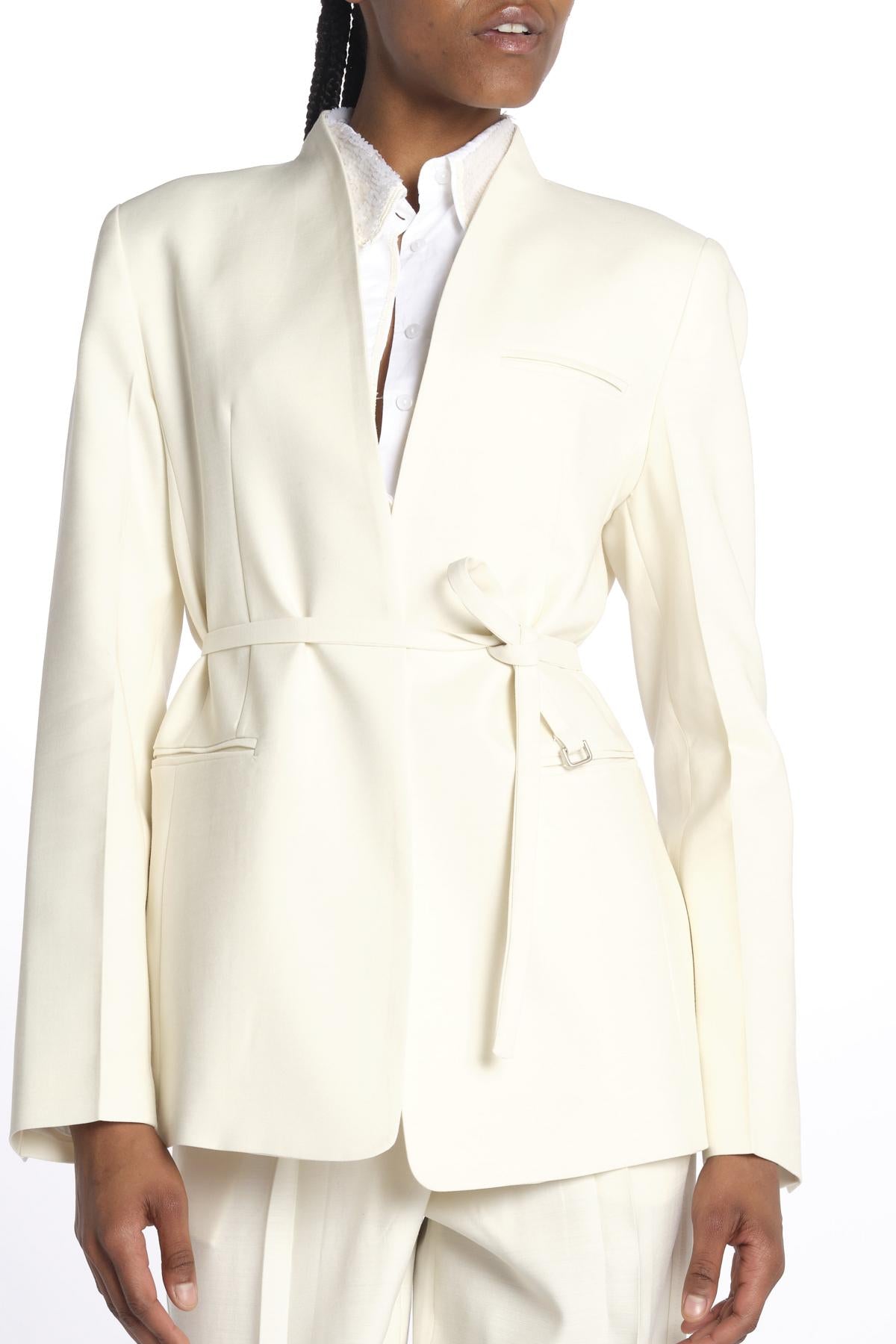 Blazer senza revere 142504 IVORY lvir 