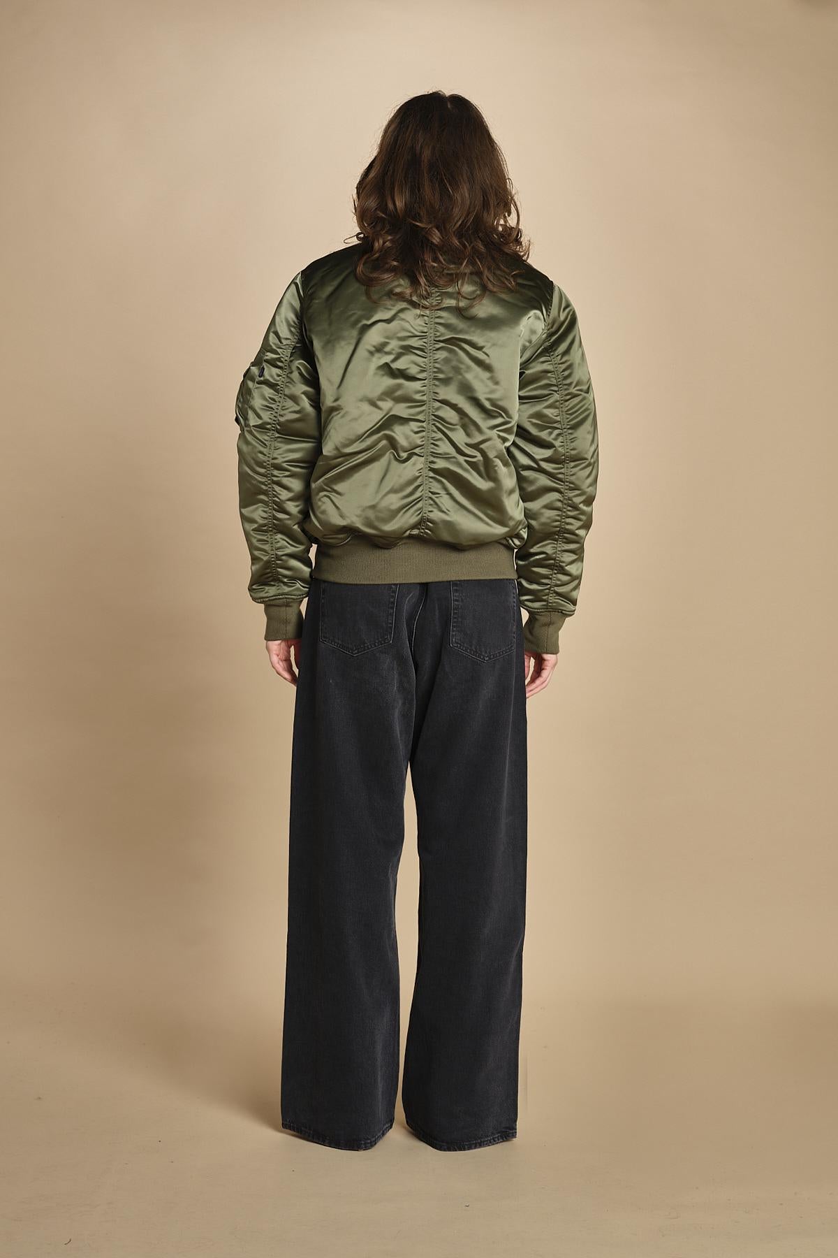 bomber unisex nylon raso 756111 MA1 SAGE GREEN alpha 