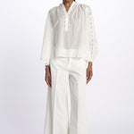 Camicia polo pizzo nervature NIPOA BLANC001 vanessa bruno 