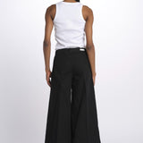 Pantalone GRACE taschina misto lino zampa GRACE TMLS06 099 ps don't forget me 